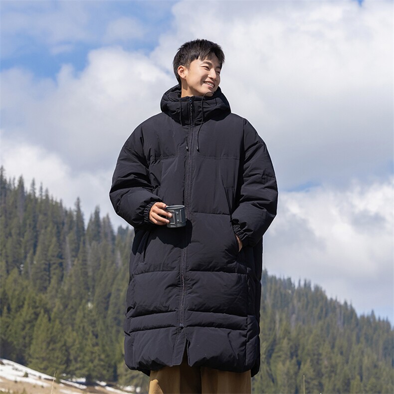 A408-24W86026*冬季加厚连帽长款羽绒服P320-新标90绒深度库存,男装羽绒服,电商A408