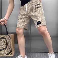高级感格子短裤男潮牌休闲痞帅五分男裤2025新款男士夏季薄款裤子，男装牛仔裤，星座506A