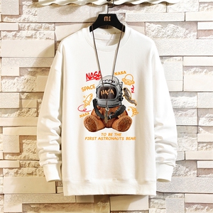 春季圆领卫衣男大码韩版宽松长袖外套 砖墙S6281-P28图片