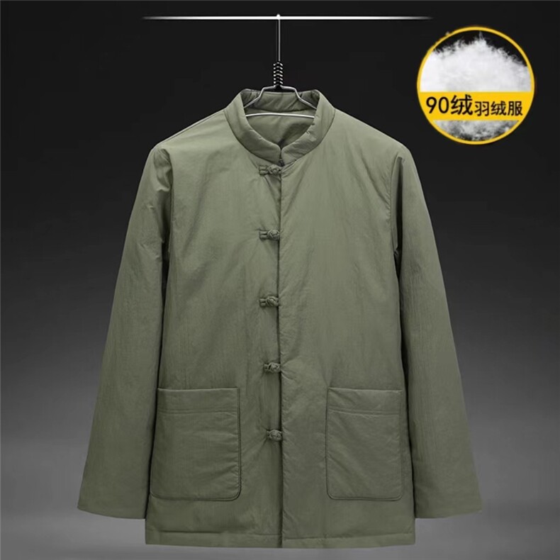唐装羽绒服冬季风盘扣休闲加厚90%白鸭绒保暖外套BG8891-P235,男装羽绒服,星座1105-3