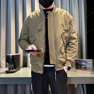 秋冬夹克男时尚店主小伙风假二件潮男外套JK2408常规P78控128图片