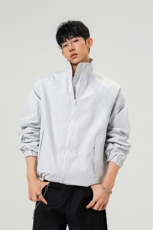 美式罗纹拼接袖子褶皱大码M-5XL教练夹克男JK78056P69控105，男装夹克，星座226-1