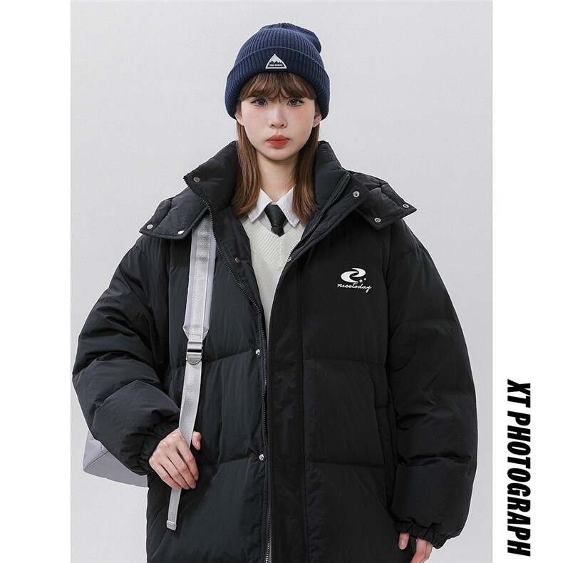 中性新标90白鸭绒字母印花连帽羽绒服A268-YR836011P255控298,男装羽绒服,电商A268