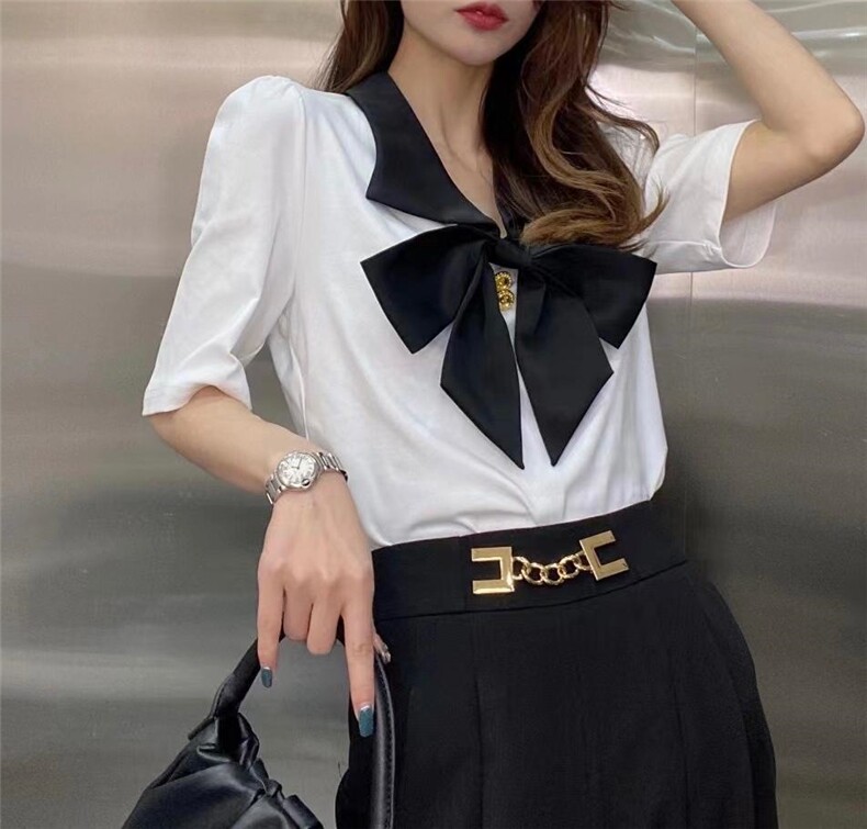 【现货】蝴蝶结上衣，其它，色调轩