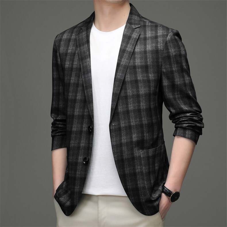 2023年春款男士上衣无缝单件西服P205图片