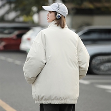 现货冬季美式休闲加厚雪山外套夹克立领纯色三防户外工装棉服，男装夹克，电商A486-1