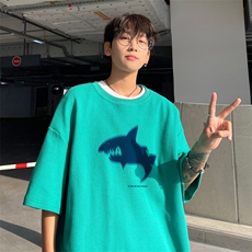 ！2025夏季新款男士潮流华夫格短袖T恤半袖衫TXH2407特P19，男装T恤，电商B220