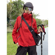 网图有货秋季单冲三防冲锋衣防风防水登山服外套男女A795-P48，男装夹克，星座1505