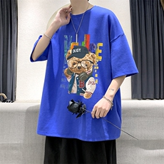DX17211-P20纯棉短袖t恤男大码半袖打底衫宽松体恤衫大皂风，男装T恤，电商A040