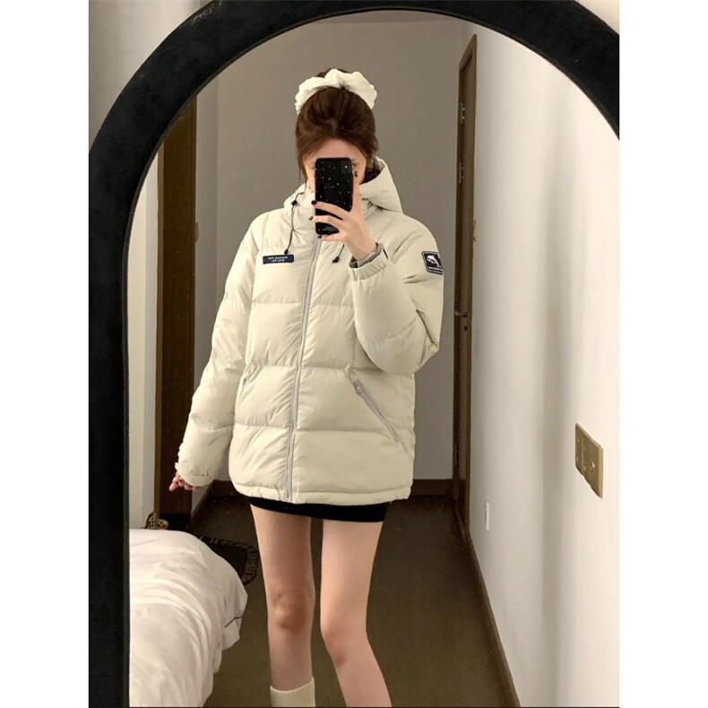 2025新款极寒韩系连帽棉服女短款冬季加厚小个子棉袄情侣学生外套,男装棉衣,星座1210-1