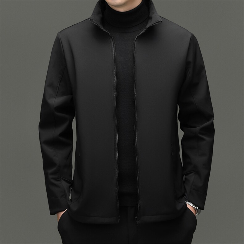 R5261男士立领软壳嘉绒服加厚保暖蓄热外套,男装棉衣,钱塘207-1