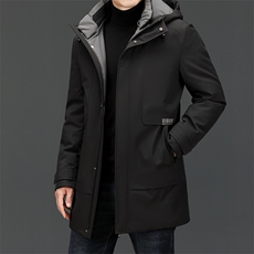 BZ80869钱塘2020-2新款中年男士连帽保暖羽绒服外套量大价优P308，男装羽绒服，钱塘207-2