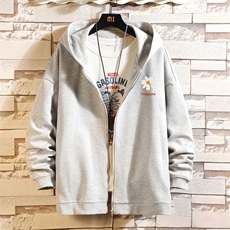 KS21059-P38连帽开衫卫衣男运动外套大码班服砖墙挂拍，男装卫衣，电商A040A