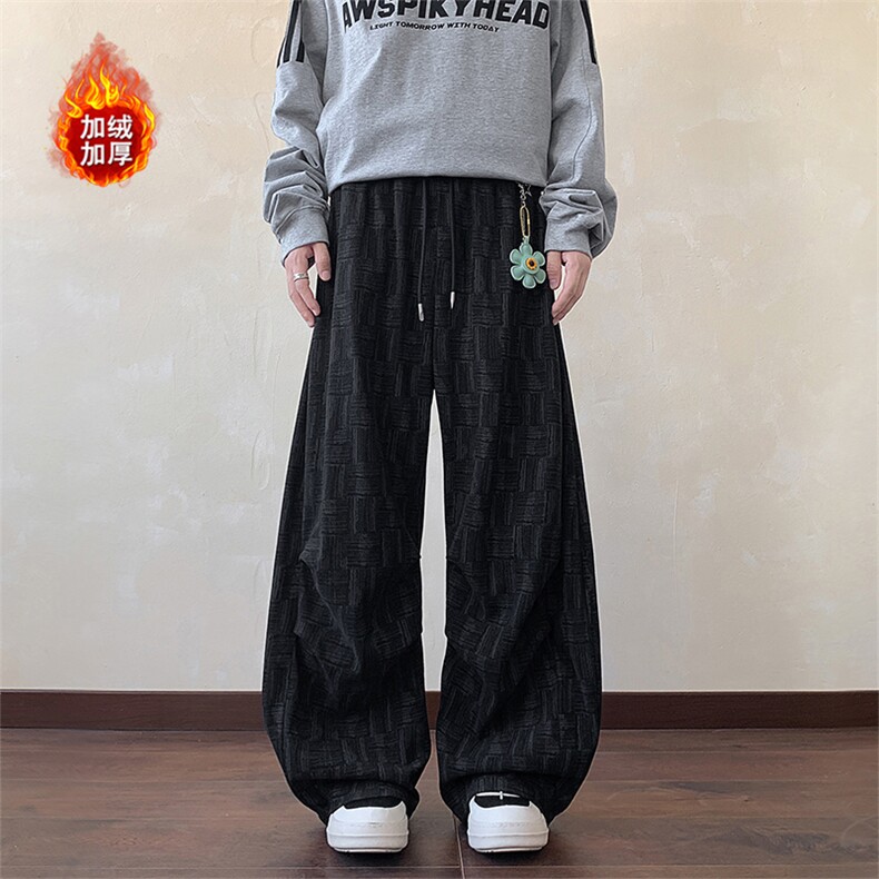 【送挂件】冬季加厚美式长裤保暖肌理感休闲裤5D2020-TP4588,男装休闲裤,电商A102