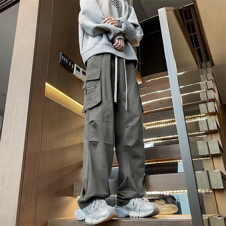 个性工装宽松休闲裤男高街潮流长裤子KK514/P45,男装工装外套,电商D202-1