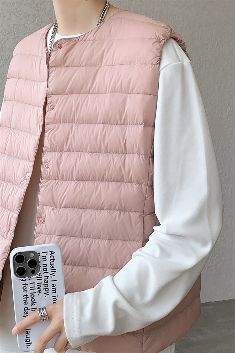 8XL-M轻薄羽绒服马甲男背心内胆90白鸭绒马夹外套YRFC07P98控138,男装背心/马甲,电商D206-1