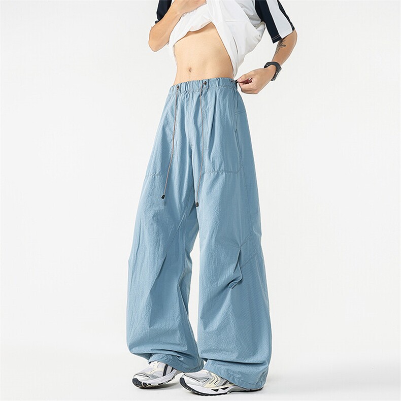 8XL-M日系户外防泼登山裤男直筒束脚休闲裤夏徒步工装裤K9158P68,男装工装外套,电商D206-1