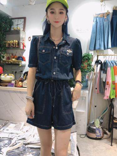 夏季新款连体裤，女装连体裤，金地雪