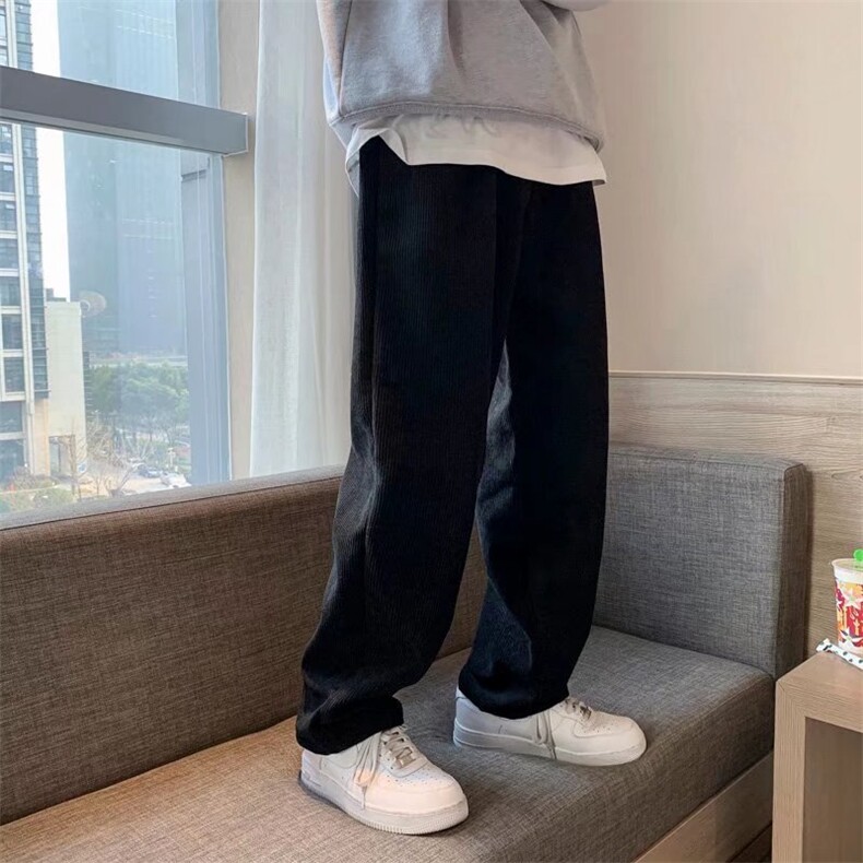 新款休闲裤春季灯芯绒慵懒日系气质青年百搭潮流新款韩版K207-P32,男装休闲裤,星座512-2