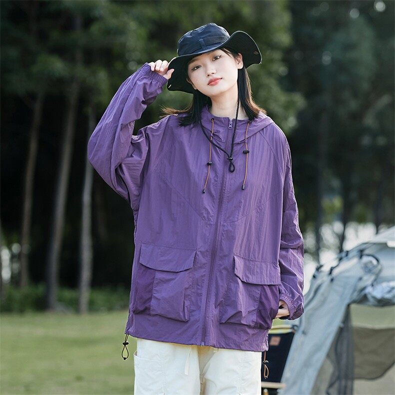 防晒衣男女透气夏季户外冰丝薄款防晒服防紫外线外套23099-P60,女装防晒衣,星座717
