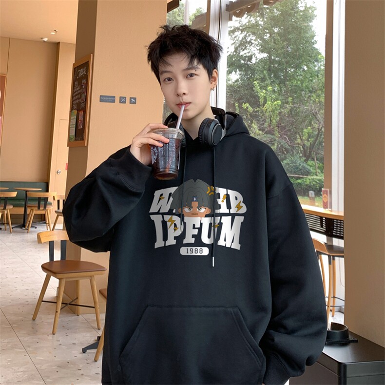 ！连帽圆领卫衣男装港风帽衫男LM86-P35,男装卫衣,电商B367