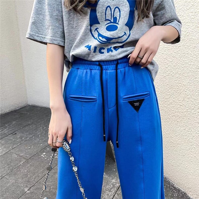 2022卫衣面料拖地裤，女装卫衣/绒衫，西子季