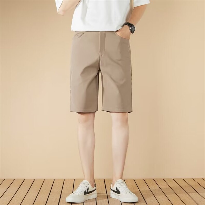 轻奢休闲短裤男外穿夏季薄款修身直筒百搭五分中裤男A50,男装牛仔裤,星座1116A-2（原606A-1）