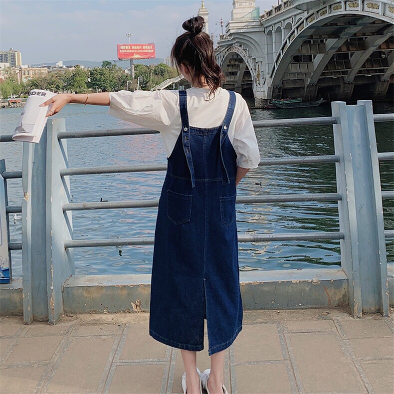 新品牛仔背带裙-款号9820套装P145K198元背带裙P115元K168,女装运动套装,浙宝305