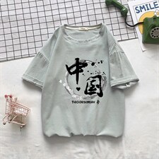 YT26134-P30亚麻短袖t恤男大码五分袖男宽松七分袖港风摆拍,男装T恤,电商A040