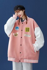 中性风2023秋季新款设计感港风情侣宽松棒球服夹克G84p65控78，男装夹克，A247A