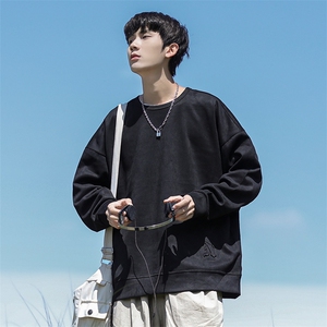 新款男麂皮绒面料圆领百搭CITYBOY风卫衣VE2018-P50控88图片