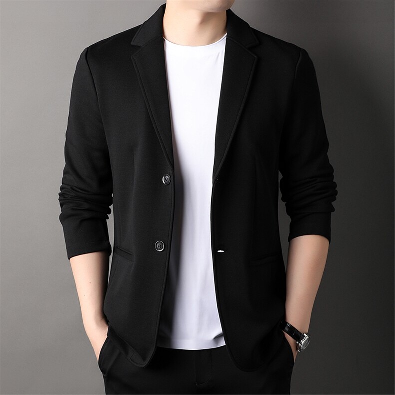 秋季新款西装男西服简约外套西服商务休闲小西装单西图片