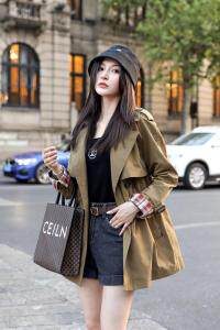 2021春装新款风衣外套，女装风衣，春语雨桐