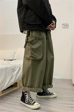 2025秋季装男女款ins潮中性风宽松大筒束脚裤休闲裤K442/P55，男装休闲裤，星座608A