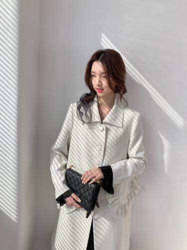 TWTIUWOO-21春季法式复古风衣，女装风衣，她物