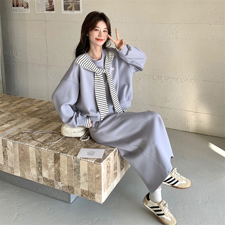 现货-春季新款蓝色套装203-8852-P165-K248,女装套装/套裙,浙宝203