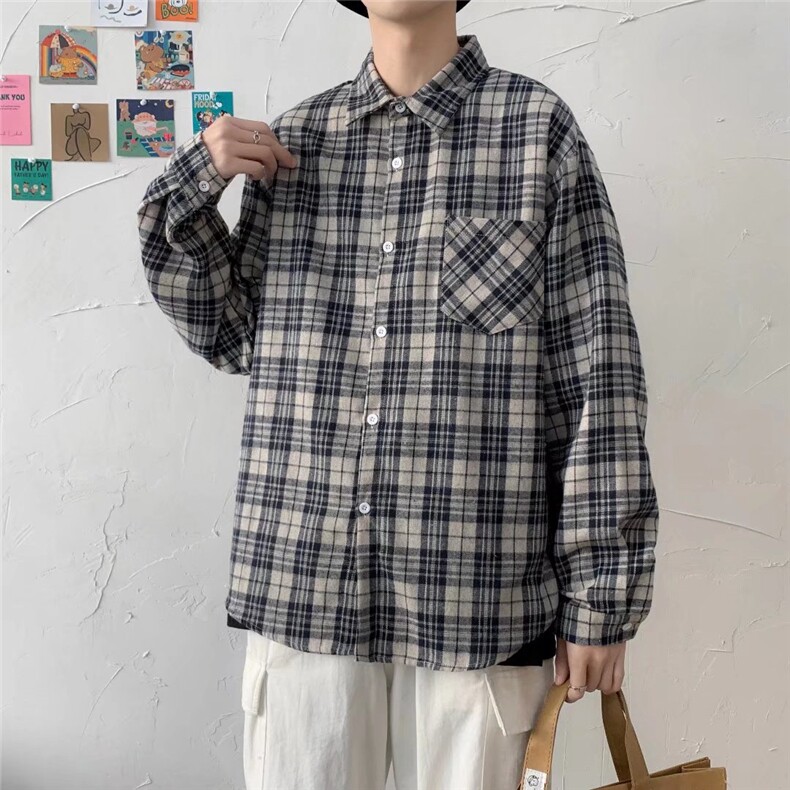 长袖衬衫男港风日系春季韩版潮流帅气衬衣CS0020P33,男装衬衫,星座1116-2