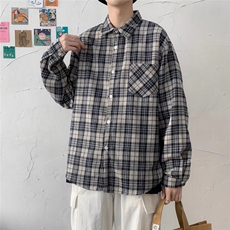 长袖衬衫男港风日系春季韩版潮流帅气衬衣CS0020P33，男装衬衫，星座1116-2