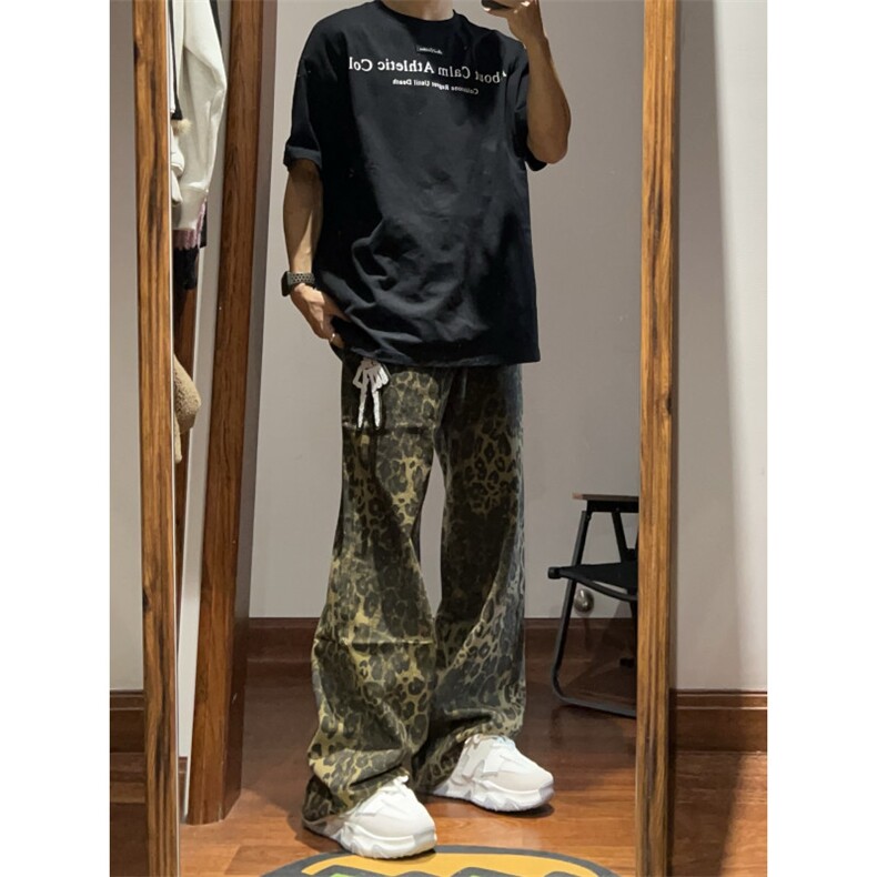 【网图】豹纹牛仔裤男夏季薄款欧美VIBE裤子美式高街KZA25LL-P55,男装牛仔裤,星座1007（原301D）