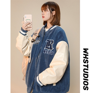 冬季潮羊羔绒棉服中性风加绒百搭棉衣外套男女 8890-P115控价138图片