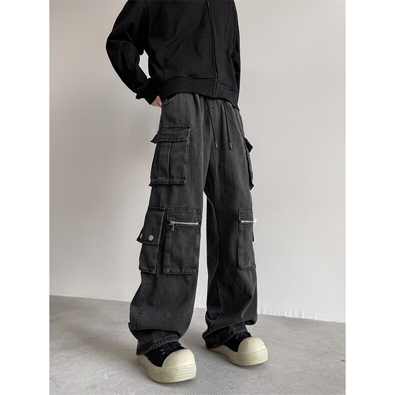 美式街头工装牛仔裤男直筒宽松欧美高街vibe风长裤子NZ118-P70,男装牛仔裤,星座308B-2