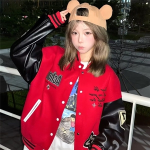 1506/QA5070/P77高街痞帅夹克棒球服图片
