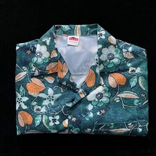 男夏季冰丝四面弹宽松古巴领短袖夏威夷衬衫C100P35，男装衬衫，星座1116-2