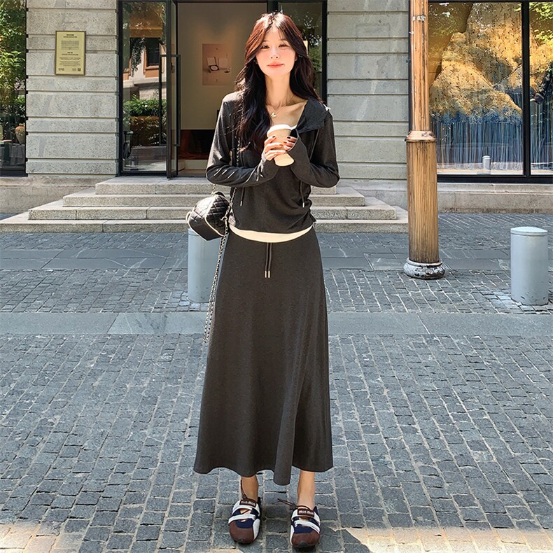 【有货】C3385P145K198连帽假两件套装,女装套装/套裙,2D113