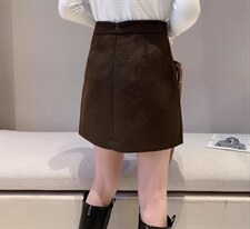 冬款呢料短裙，其它，秀禾