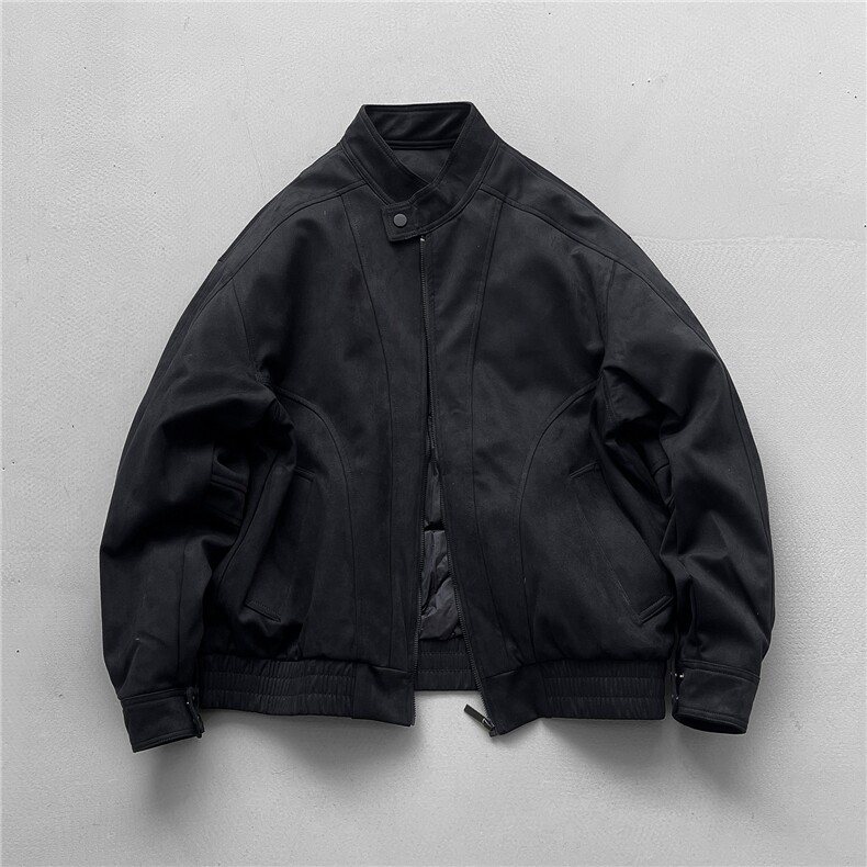 2025冬季新款复古鹿皮绒宽松休闲保暖立领夹克羽绒服599，男装夹克，电商A234