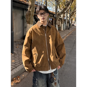 冬季加厚加棉皮夹克 潮牌双开痞帅美式棉衣撞色外套983 P108图片