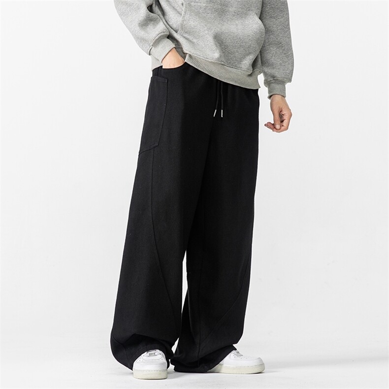 秋冬大码日系复古工装休闲裤哈伦阔腿裤美式休闲潮男女K276/P70,男装休闲裤,钱塘713
