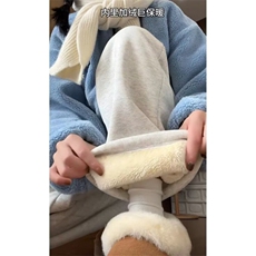 加绒裤男女秋冬高腰垂感阔腿裤休闲时尚保暖直筒裤KB4571，男装棉衣，星座1116A（原606A-3）