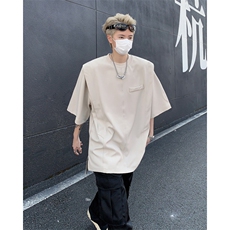 男装短袖t恤24夏抗皱潮牌假两件上衣男生体恤XZ514-2-202424-P58，男装T恤，星座514-2(原B239)